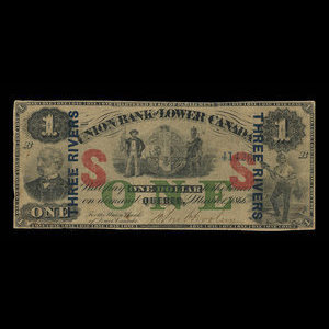 Canada, Union Bank of Lower Canada, 1 dollar : 1 mars 1866