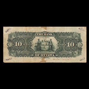 Canada, Bank of Ottawa (The), 10 dollars : 2 janvier 1903