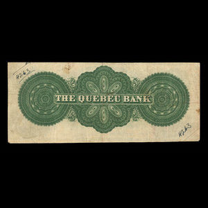 Canada, Banque de Québec, 2 dollars : 2 janvier 1863