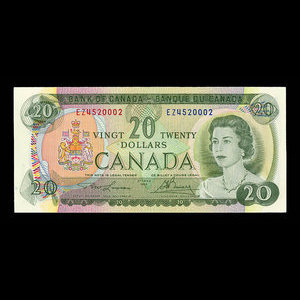 Canada, Banque du Canada, 20 dollars : 1969