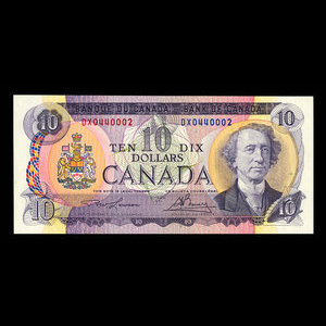 Canada, Banque du Canada, 10 dollars : 1971