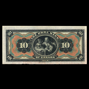 Canada, Home Bank of Canada, 10 dollars : 1 mars 1917