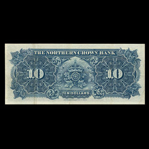 Canada, Northern Crown Bank, 10 dollars : 2 juillet 1908