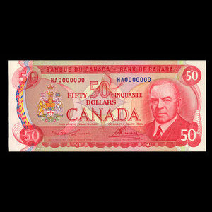 Canada, Banque du Canada, 50 dollars : 1975