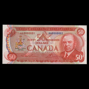 Canada, Banque du Canada, 50 dollars : 1975