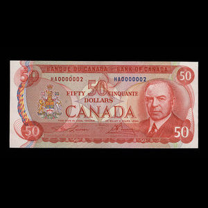 Canada, Banque du Canada, 50 dollars : 1975