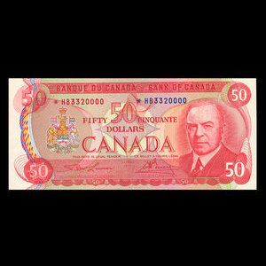 Canada, Banque du Canada, 50 dollars : 1975