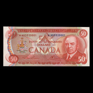 Canada, Banque du Canada, 50 dollars : 1975