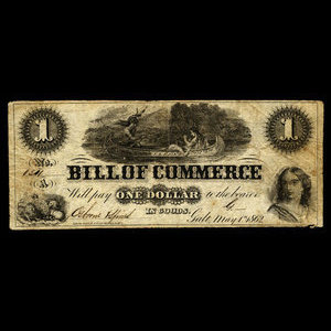 Canada, Osborne & Spiers, 1 dollar : 1 mai 1862