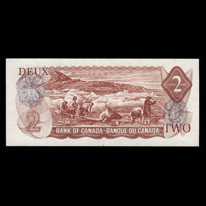 Canada, Banque du Canada, 2 dollars : 1974