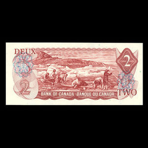 Canada, Banque du Canada, 2 dollars : 1974