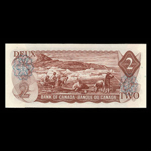 Canada, Banque du Canada, 2 dollars : 1974