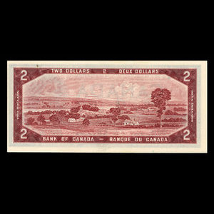 Canada, Banque du Canada, 2 dollars : 1954