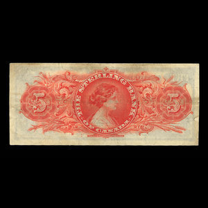 Canada, Sterling Bank of Canada, 5 dollars : 1 janvier 1914