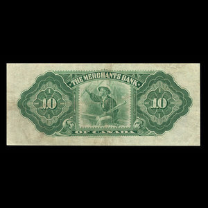 Canada, Merchants Bank of Canada (The), 10 dollars : 1 février 1906