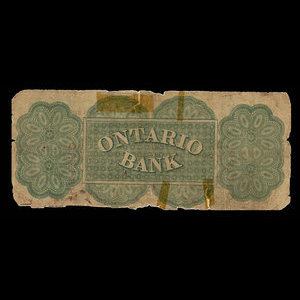 Canada, Ontario Bank, 1 dollar : 15 août 1861