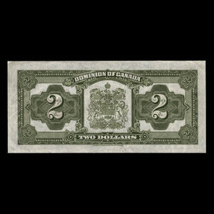 Canada, Dominion du Canada, 2 dollars : 23 juin 1923