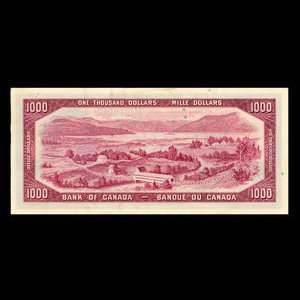 Canada, Banque du Canada, 1,000 dollars : 1954