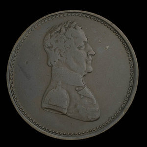 Canada, inconnu, 1/2 penny : 1825