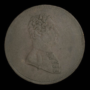 Canada, inconnu, 1/2 penny : 1825