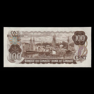 Canada, Banque du Canada, 100 dollars : 1975