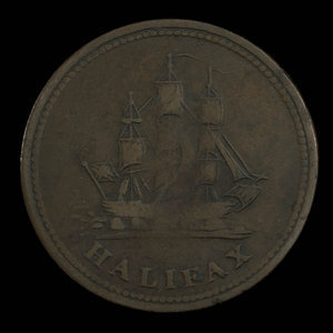 Canada, inconnu, 1/2 penny : 1815