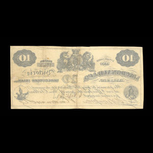 Canada, Macdonald & Company Bankers, 10 dollars : 6 septembre 1863