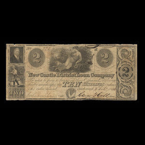 Canada, Newcastle District Loan Company, 10 shillings : 8 octobre 1836