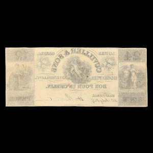 Canada, Cuvillier & Fils, 12 pence : 10 juillet 1837