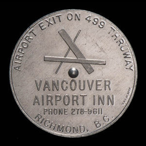 Canada, Vancouver Airport Inn, aucune dénomination : 1971