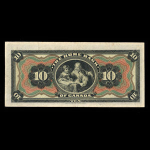 Canada, Home Bank of Canada, 10 dollars : 1 mars 1920