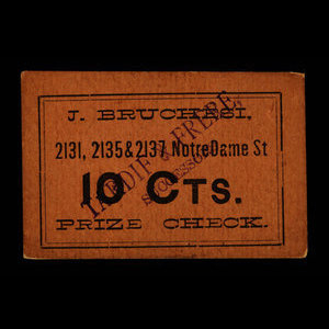 Canada, J. Bruchesi, 10 cents : 1915