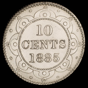 Canada, Victoria, 10 cents : 1885