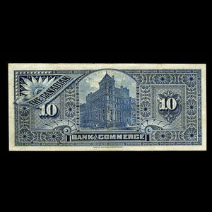 Canada, Canadian Bank of Commerce, 10 dollars : 8 janvier 1907