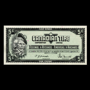 Canada, Canadian Tire Corporation Ltd., 5 cents : 1974