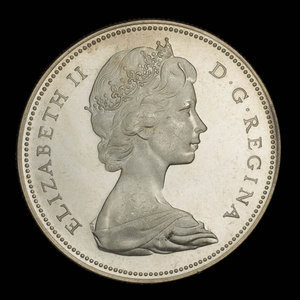 Canada, Élisabeth II, 1 dollar : 1965