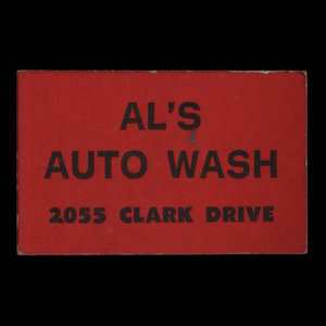 Canada, Al's Auto Wash, aucune dénomination : 1977