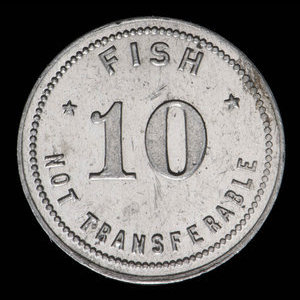 Canada, W.E. Anderson, 10 poissons : 1939