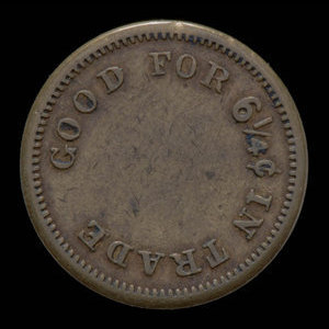 Canada, inconnu, 6 1/4 cents :