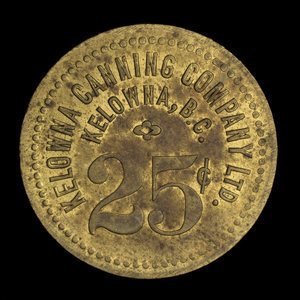 Canada, Kelowna Canning Co. Ltd., 25 cents : 1923