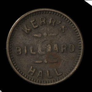 Canada, Kerr's Billiard Hall, 6 1/4 cents :