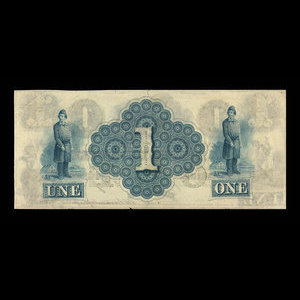 Canada, Banque du Peuple (People's Bank), 1 dollar : 2 mai 1870