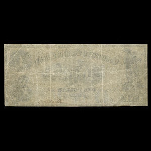 Canada, Commercial Bank of Canada, 1 dollar : 2 janvier 1857