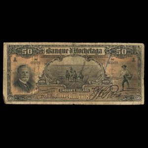 Canada, Banque d'Hochelaga, 50 dollars : 1 janvier 1914