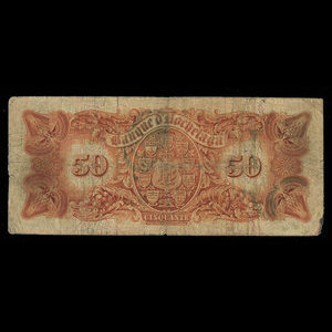 Canada, Banque d'Hochelaga, 50 dollars : 1 janvier 1914