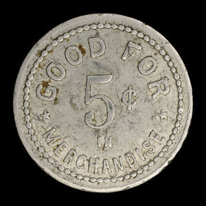 Canada, Phlilip Silver, 5 cents : 1923