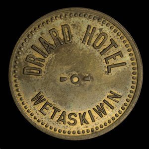 Canada, Driard Hotel, 1 consommation :