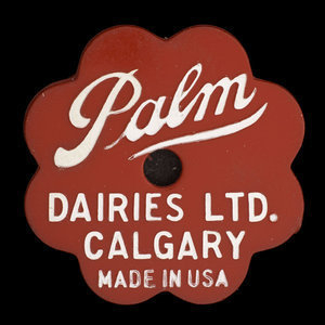 Canada, Palm Dairies Ltd., 1 pinte de lait homogénéisé : 1982