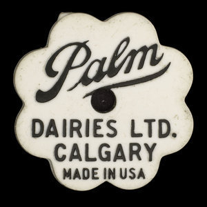 Canada, Palm Dairies Ltd., 1 pinte de lait sunnyvale : 1982