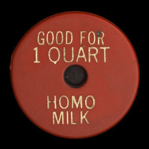 Canada, Palm Dairies Ltd., 1 pinte de lait homogénéisé : 1982